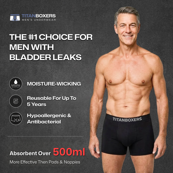 Titanboxers™ Maximum Leak-Proof Boxer Briefs